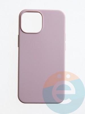 Накладка силиконовая Silicone Case (без логотипа) для Apple iPhone 12 Mini пудровая - фото 55470