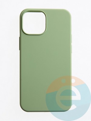 Накладка силиконовая Silicone Case (без логотипа) для Apple iPhone 12 Mini фисташковая - фото 55490
