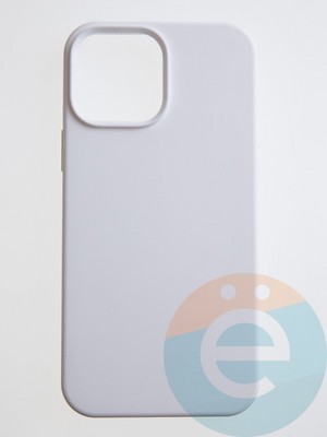 Накладка силиконовая Silicone Case (без логотипа) для Apple iPhone 14 Pro Max белая - фото 55554