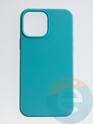 Накладка силиконовая Silicone Case (без логотипа) для Apple iPhone 14 Pro бирюзовая - фото 55586