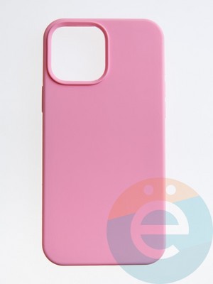 Накладка силиконовая Silicone Case (без логотипа) для Apple iPhone 14 Pro розовая - фото 55598