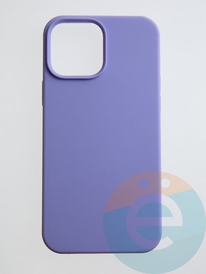 Накладка силиконовая Silicone Case (без логотипа) для Apple iPhone 13 Pro Max сиреневая - фото 54920