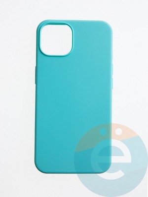 Накладка силиконовая Silicone Case (без логотипа) для Apple iPhone 14 бирюзовая - фото 55712