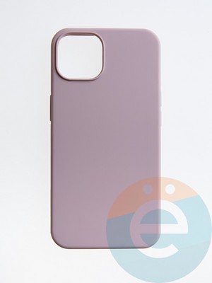 Накладка силиконовая Silicone Case (без логотипа) для Apple iPhone 14 пудровая - фото 55720