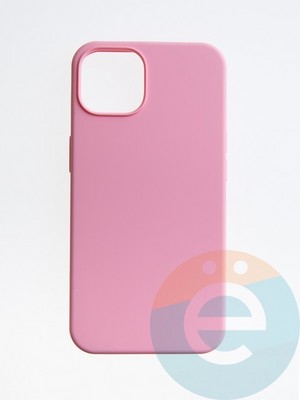 Накладка силиконовая Silicone Case (без логотипа) для Apple iPhone 14 розовая - фото 55724