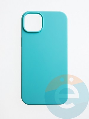 Накладка силиконовая Silicone Case (без логотипа) для Apple iPhone 14 Plus бирюзовая - фото 54955