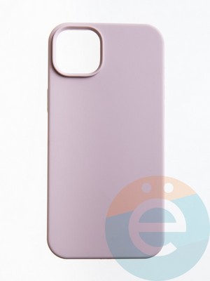 Накладка силиконовая Silicone Case (без логотипа) для Apple iPhone 14 Plus пудровая - фото 54959