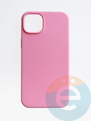 Накладка силиконовая Silicone Case (без логотипа) для Apple iPhone 14 Plus розовая - фото 54961