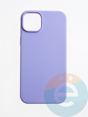 Накладка силиконовая Silicone Case (без логотипа) для Apple iPhone 14 Plus сиреневая - фото 54965