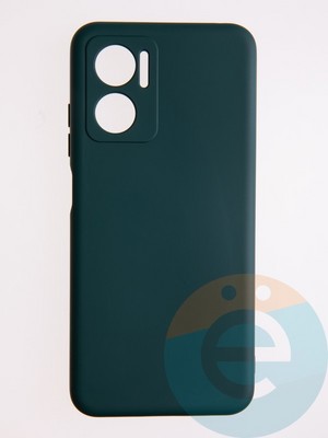 Накладка Silicone Cover (без логотипа, с защитой камеры) для Xiaomi Redmi Note 11E зеленая - фото 56039