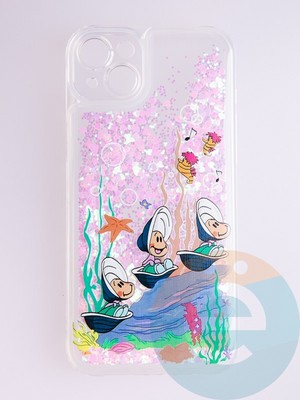 Накладка Переливашка на Apple iPhone 14 Plus ракушки - фото 56081