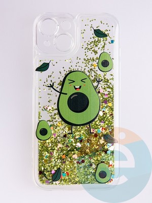 Накладка Переливашка на Apple iPhone 14 авокадо - фото 56118