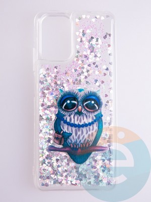Накладка Переливашка на Poco M5S сова - фото 56142