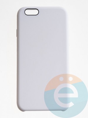Накладка силиконовая Silicone Case (без логотипа) для Apple iPhone 6/6S белая - фото 56204