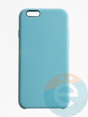 Накладка силиконовая Silicone Case (без логотипа) для Apple iPhone 6/6S бирюзовая - фото 56208