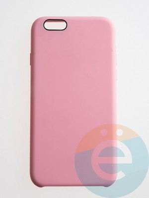 Накладка силиконовая Silicone Case (без логотипа) для Apple iPhone 6/6S розовая - фото 56220