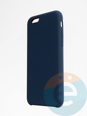 Накладка силиконовая Silicone Case (без логотипа) для Apple iPhone 6/6S синяя - фото 56224