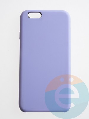 Накладка силиконовая Silicone Case (без логотипа) для Apple iPhone 6/6S сиреневая - фото 56227