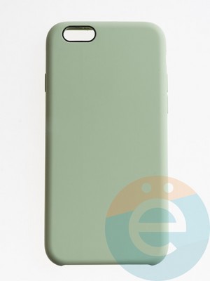 Накладка силиконовая Silicone Case (без логотипа) для Apple iPhone 6/6S фисташковая - фото 56232