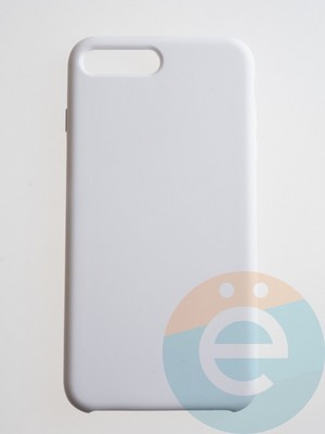 Накладка силиконовая Silicone Case (без логотипа) для Apple iPhone 7/8 Plus белая - фото 56240