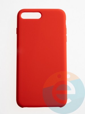 Накладка силиконовая Silicone Case (без логотипа) для Apple iPhone 7/8 Plus красная - фото 56248