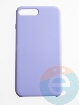 Накладка силиконовая Silicone Case (без логотипа) для Apple iPhone 7/8 Plus сиреневая - фото 56263
