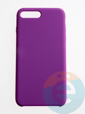 Накладка силиконовая Silicone Case (без логотипа) для Apple iPhone 7/8 Plus фиолетовая - фото 56267
