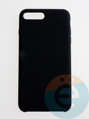 Накладка силиконовая Silicone Case (без логотипа) для Apple iPhone 7/8 Plus черная - фото 56275