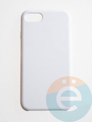 Накладка силиконовая Silicone Case (без логотипа) для Apple iPhone 7/8/SE 2020 белая - фото 56279
