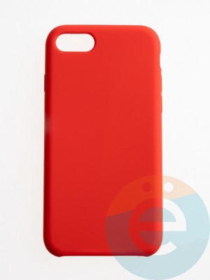 Накладка силиконовая Silicone Case (без логотипа) для Apple iPhone 7/8/SE 2020 красная - фото 56287