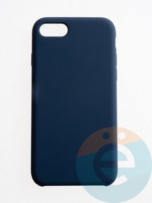 Накладка силиконовая Silicone Case (без логотипа) для Apple iPhone 7/8/SE 2020 синяя - фото 56298