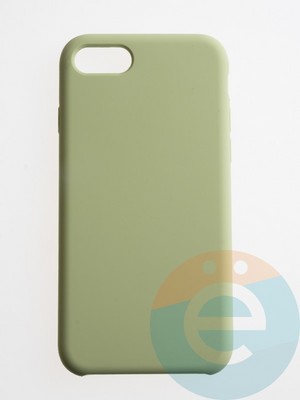 Накладка силиконовая Silicone Case (без логотипа) для Apple iPhone 7/8/SE 2020 фисташковая - фото 56308