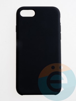 Накладка силиконовая Silicone Case (без логотипа) для Apple iPhone 7/8/SE 2020 черная - фото 56312