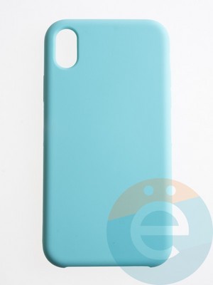 Накладка силиконовая Silicone Case (без логотипа) для Apple iPhone XR бирюзовая - фото 56320