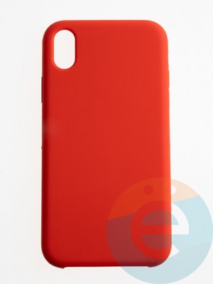 Накладка силиконовая Silicone Case (без логотипа) для Apple iPhone XS Max красная - фото 56402
