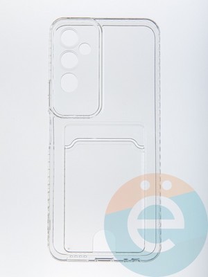 Накладка силиконовая с кардхолдером для Tecno Neo 2 прозрачная - фото 56783