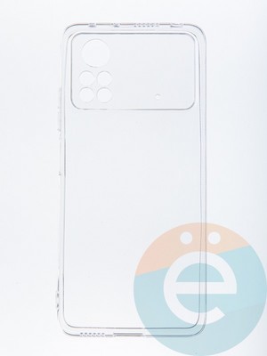 Накладка силиконовая 1.5 mm на Poco X4/Poco X4 Pro прозрачная - фото 56816