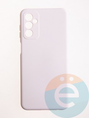 Накладка Silicone Cover (без логотипа, с защитой камеры) для Samsung Galaxy M23 5G молочная - фото 57053