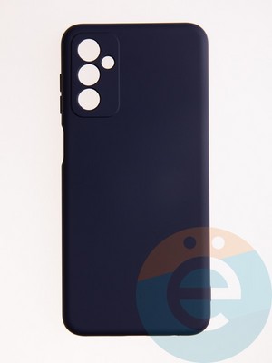 Накладка Silicone Cover (без логотипа, с защитой камеры) для Samsung Galaxy M23 5G синяя - фото 57056
