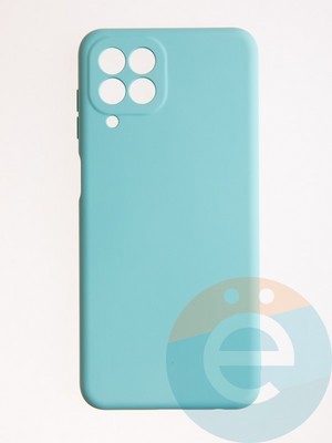 Накладка Silicone Cover (без логотипа, с защитой камеры) для Samsung Galaxy M33 5G бирюзовая - фото 57059