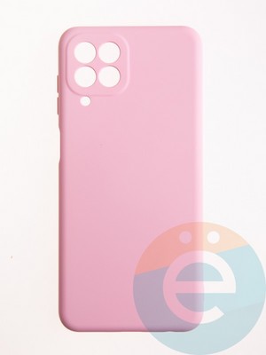 Накладка Silicone Cover (без логотипа, с защитой камеры) для Samsung Galaxy M33 5G розовая - фото 57064