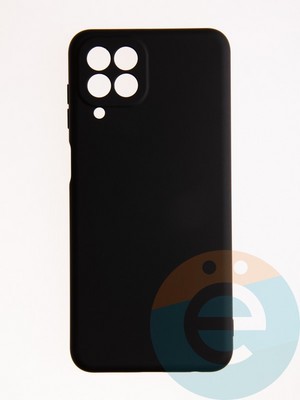 Накладка Silicone Cover (без логотипа, с защитой камеры) для Samsung Galaxy M33 5G черная - фото 57067