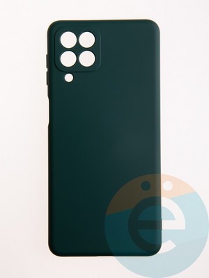 Накладка Silicone Cover (без логотипа, с защитой камеры) для Samsung Galaxy M53 5G зеленая - фото 57069
