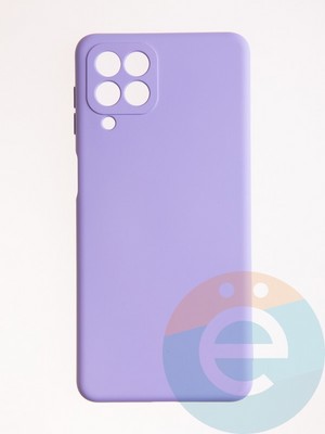 Накладка Silicone Cover (без логотипа, с защитой камеры) для Samsung Galaxy M53 5G сиренева - фото 57075