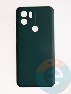 Накладка Silicone Cover (без логотипа, с защитой камеры) для Xiaomi Redmi A1 Plus/A2 Plus зеленая - фото 57078