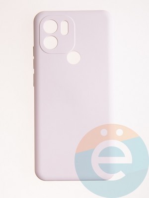 Накладка Silicone Cover (без логотипа, с защитой камеры) для Xiaomi Redmi A1 Plus/A2 Plus молочная - фото 57080