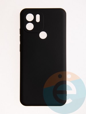 Накладка Silicone Cover (без логотипа, с защитой камеры) для Xiaomi Redmi A1 Plus/A2 Plus черная - фото 57085