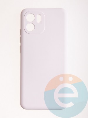 Накладка Silicone Cover (без логотипа, с защитой камеры) для Xiaomi Redmi A1 молочная - фото 57089
