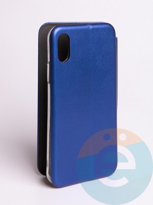 Чехол книжка боковой Fashion Case для iPhone X/Xs синий - фото 57670