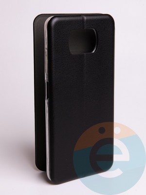 Чехол книжка боковой Fashion Case для Poco X3/X3 Pro черный - фото 57705